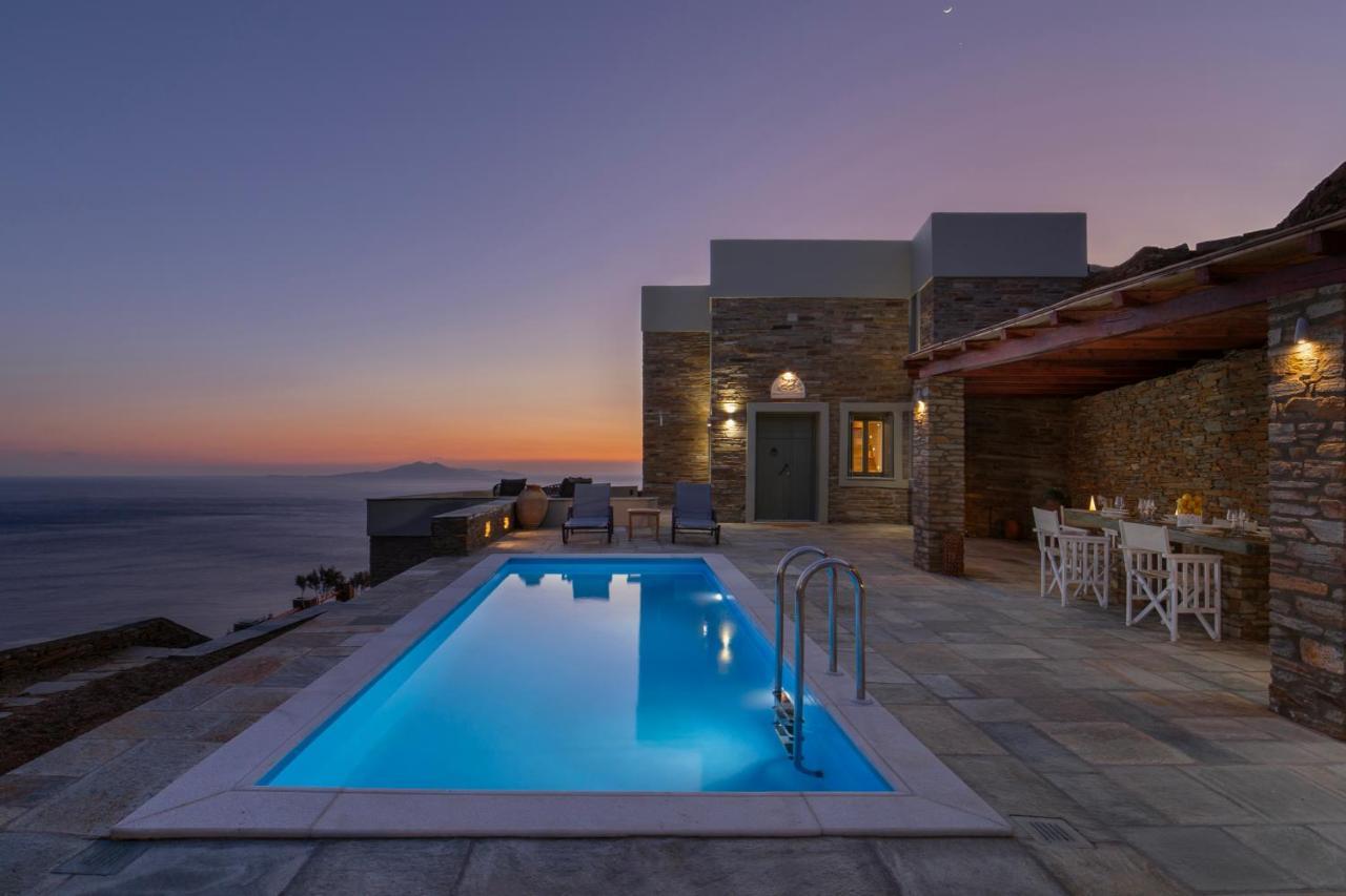 Acron Andros - Luxury Villa With Private Pool Korthio Exterior foto